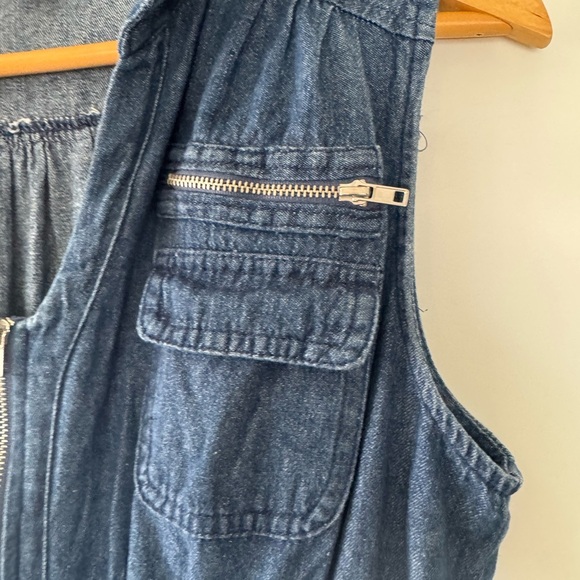 Blue Pleated Midi Dress with Notched Collar - Picture 8 of 13